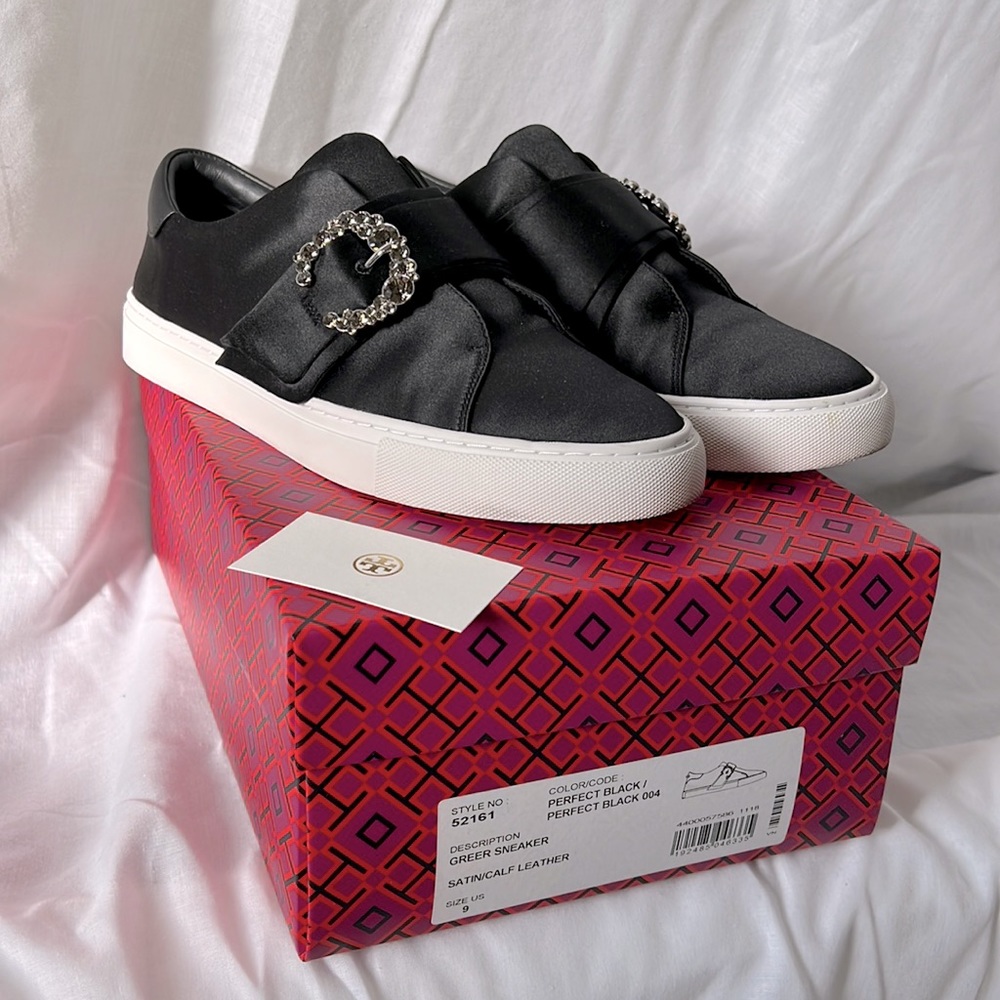 Tory Burch Greer Satin Sneakers